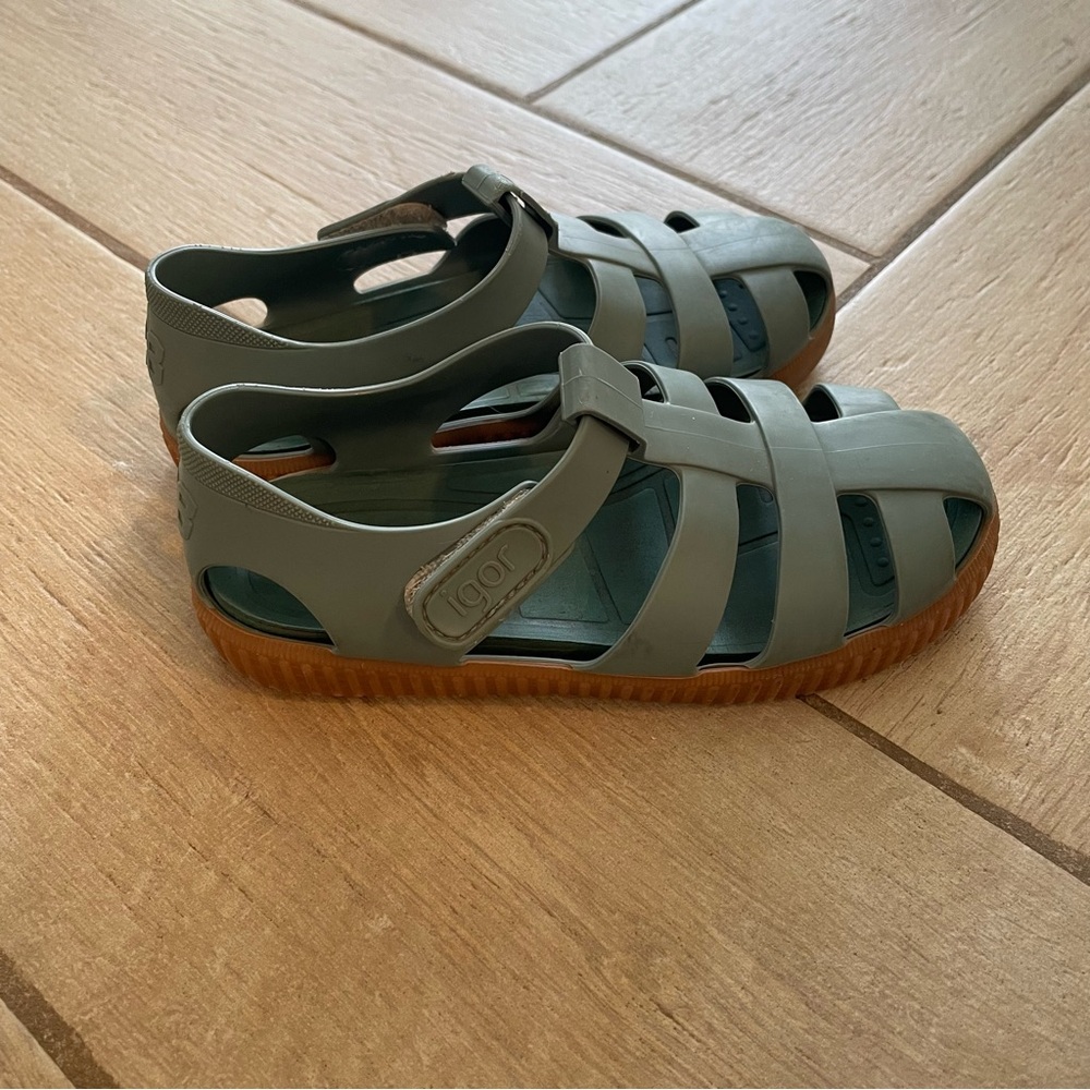 Igor Boys Nico Carmelo Jelly Sandals Salvia Color Size EU28/11